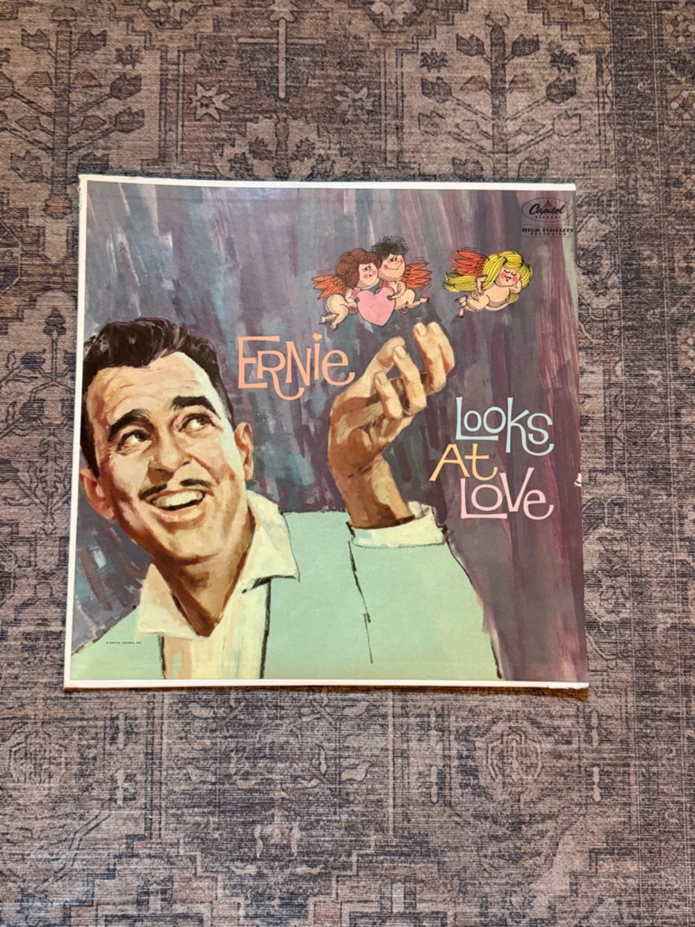 Tennessee Ernie Ford Vinyl Record - Ernie Looks at Love, Mint